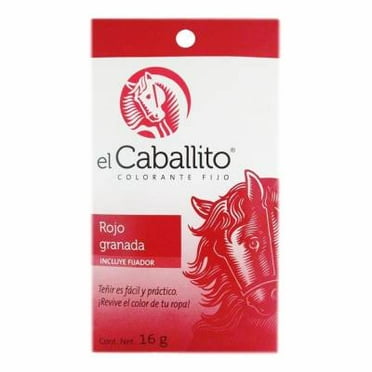 Colorante para telas El Caballito rojo granada 16 g