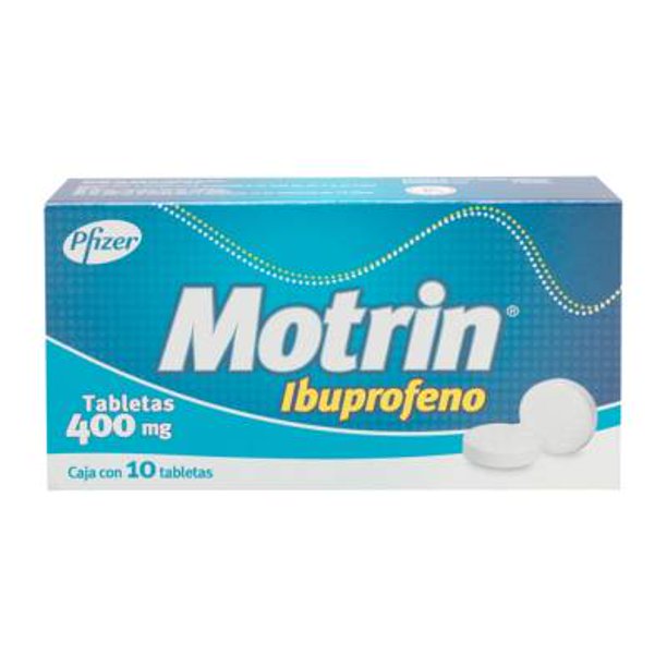 Motrin 400 mg 10 tabletas
