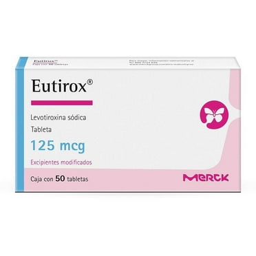 Eutirox Levotiroxina 125 mcg 30 tabletas