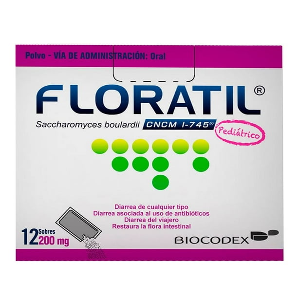 Floratil CNCM I-745 pediátrico 200 mg, 4 billones UFC 12 sobres