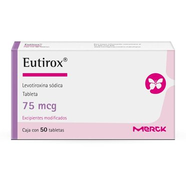 Eutirox Levotiroxina 75 mcg 50 tabletas