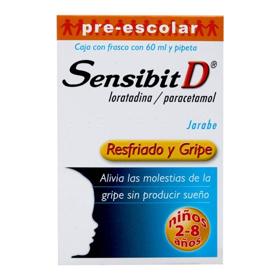 Sensibit D Loratadina / Paracetamol preescolar 60 ml jarabe