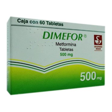 Dimefor 500 mg 60 tabletas