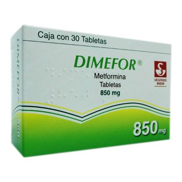 Dimefor 850 mg 30 tabletas