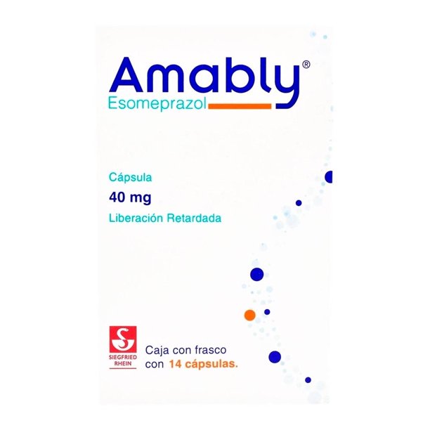 Amably Esomeprazol 40 mg  liberación retardada 14 cápsulas
