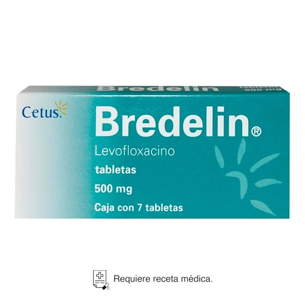 Bredelin Levofloxacino 500 mg 7 tabletas
