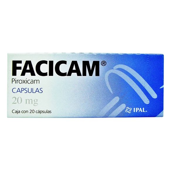 Facicam Facicam cápsulas 20 pzas de 20 mg c/u