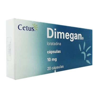 Dimegan 10 mg cápsulas 20 pzas