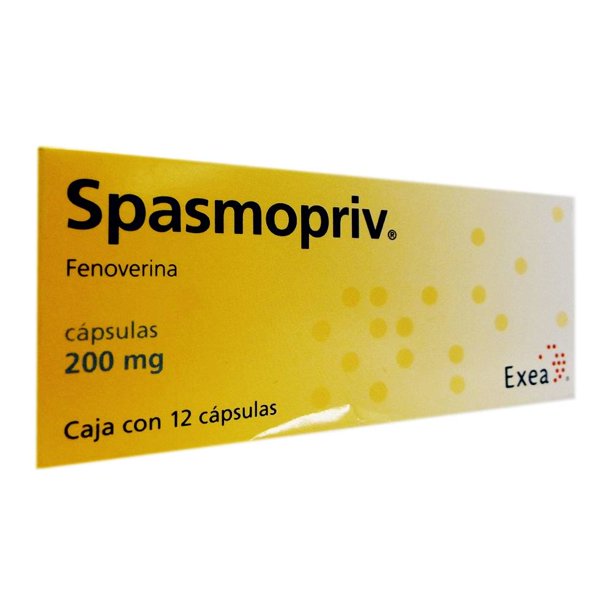Spasmopriv cápsulas 12 pzas de 200 mg c/u