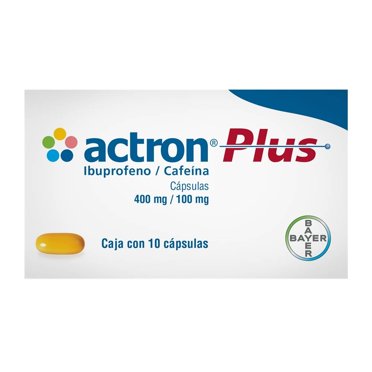 Actron plus 400 mg/100 mg 10 cápsulas