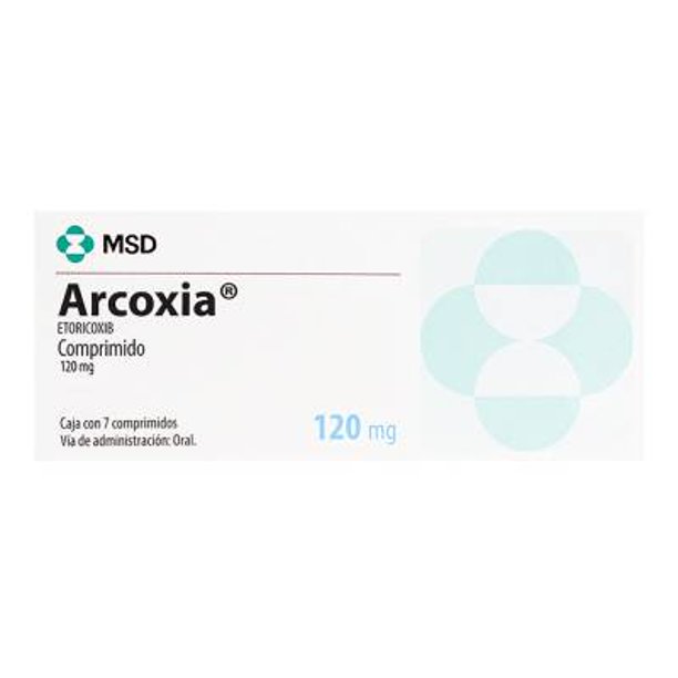 Arcoxia 120 mg, 7 comprimidos