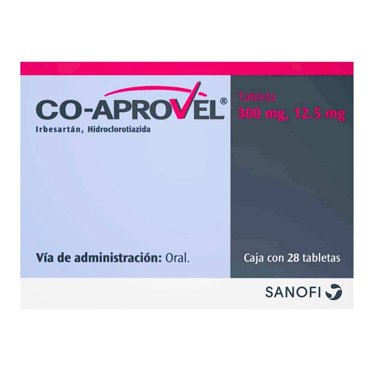 Coaprovel 300 mg/12.5 mg 28 tabletas