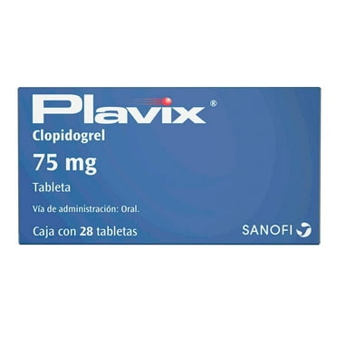 Plavix 75 mg 28 tabletas