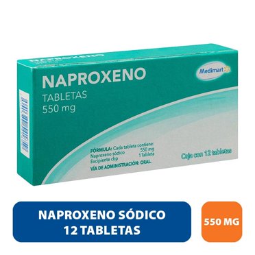 Naproxeno sódico Medimart 550 mg 12 tabletas