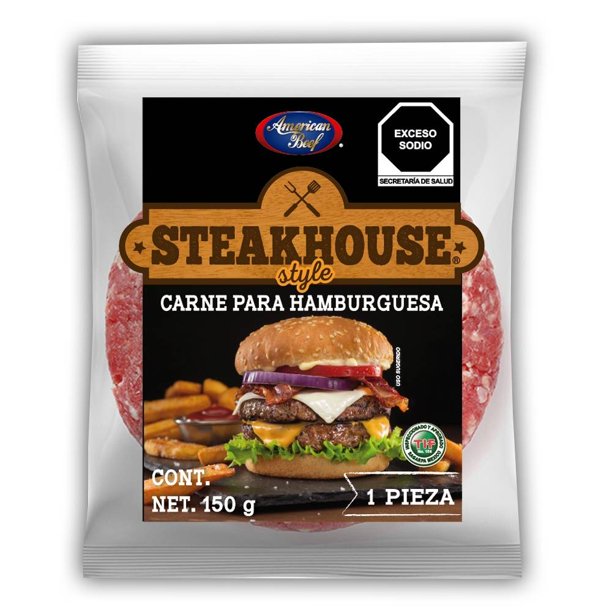 Carne de res para hamburguesa Angus Selection 1 pza 150 g