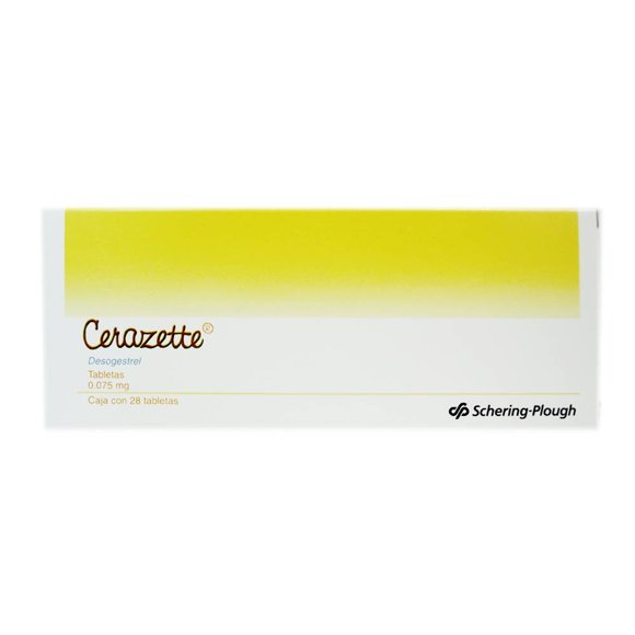 Cerazette tabletas 28 pzas de 75 mcg c/u