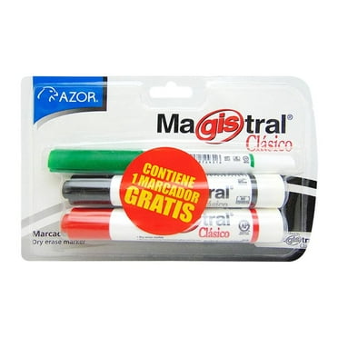 Marcador Magistral Azor para pizarrón blanco 2 pzas