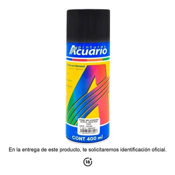 Esmalte Acrílico Pinturas Acuario en Aerosol Gris Acero 760 400 ml