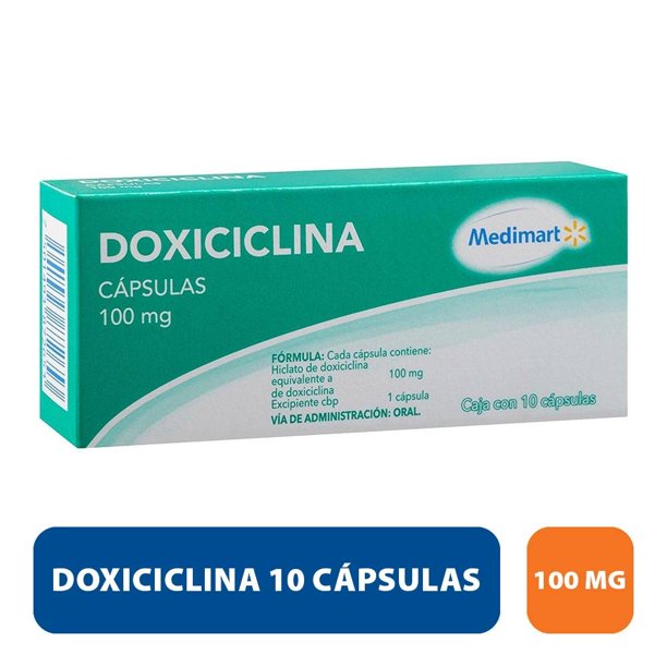 Doxiciclina Medimart 100 mg 10 cápsulas