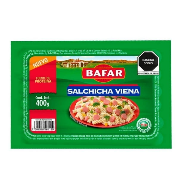 Salchicha viena Bafar 400 g