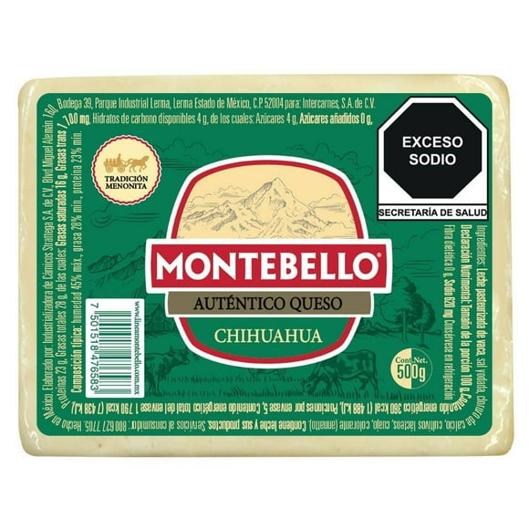 Queso Chihuahua Montebello 500 g