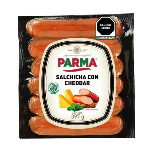 Salchicha Parma con cheddar 397 g