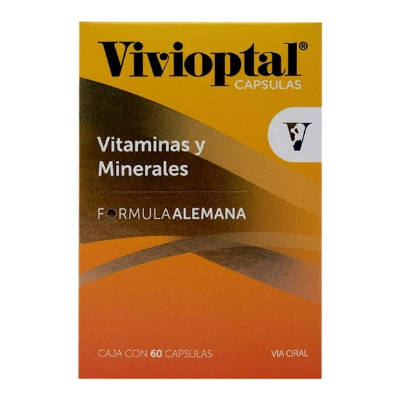 Multivitamínico Vivioptal cápsulas 60 pzas