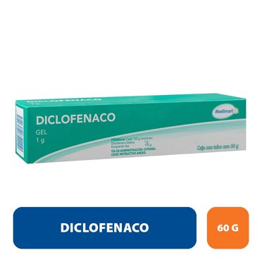 Diclofenaco Medimart gel 1 g, 60 g