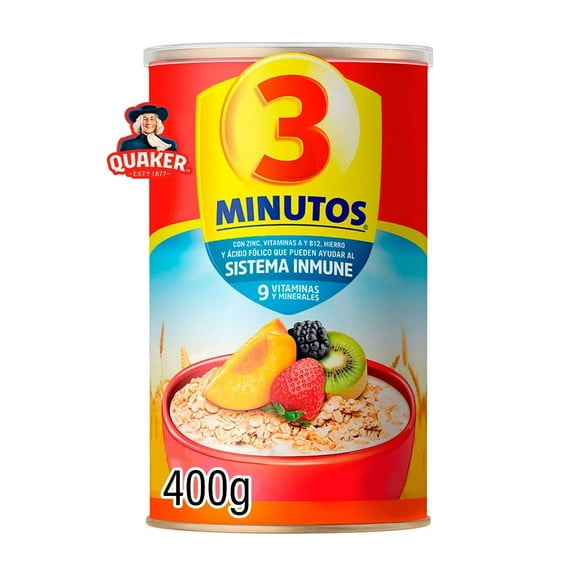 Avena Quaker 3 Minutos sémola de trigo  400 g