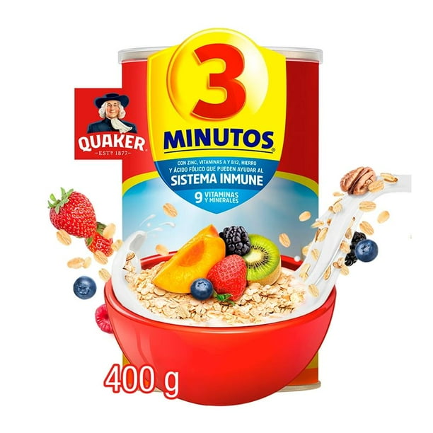 Avena Quaker 3 Minutos sémola de trigo  400 g