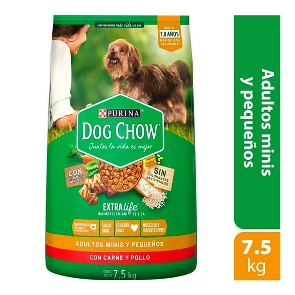 Alimento para Perro Dog Chow Extra Life Adulto Razas Pequeñas 7.5 kg