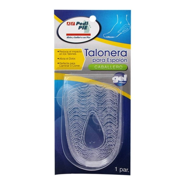 Talonera para espolón Pedi PIE de gel anatómica para caballero 1 par