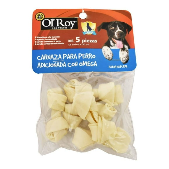 Carnaza para Perro Ol'Roy Sabor Natural 5 Piezas