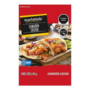 Camarón cocido mediano Marketside 454 g congelado