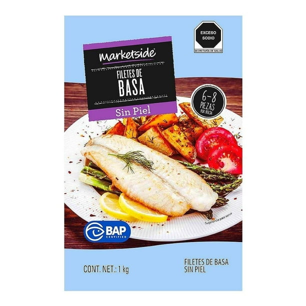 Filetes de basa sin piel Marketside 1 kg congelado