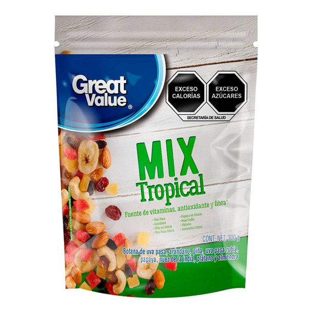 Mix de frutos secos Great Value tropical 300 g
