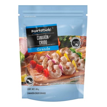 Camarón crudo grande Marketside 454 g congelado