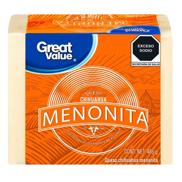 Queso Chihuahua Great Value menonita 485 g