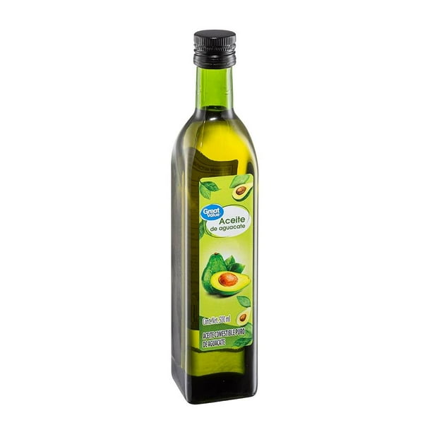 Aceite comestible Great Value puro de aguacate 500 ml