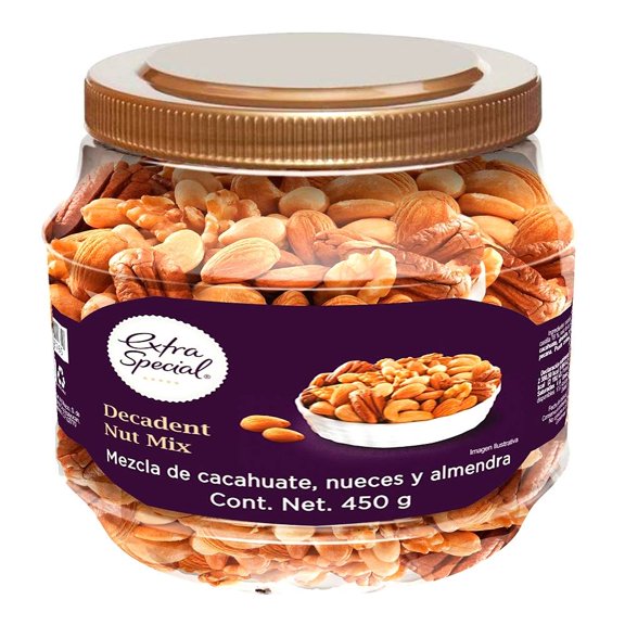 Mix de semillas Extra Special cacahuates, nueces y almendras 450 g