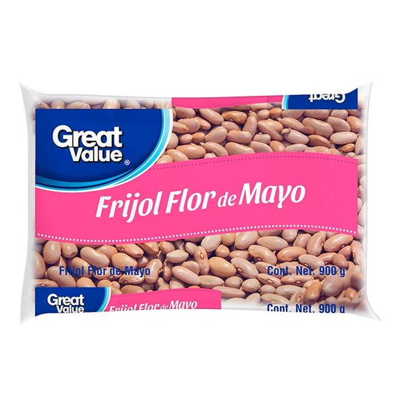 Frijol flor de mayo Great Value 900 g