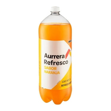 Refresco Aurrera sabor naranja botella de 3 l