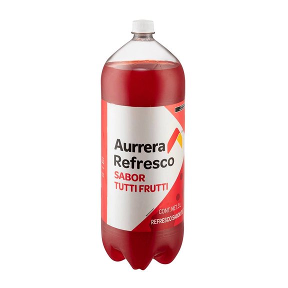 Refresco Aurrera sabor tutifruti 3 l
