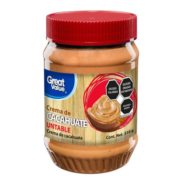 Crema de cacahuate Great Value untable 510 g