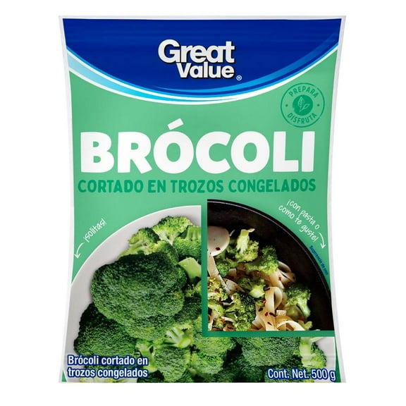 Brócoli Great Value congelados cortado en trozos 500 g