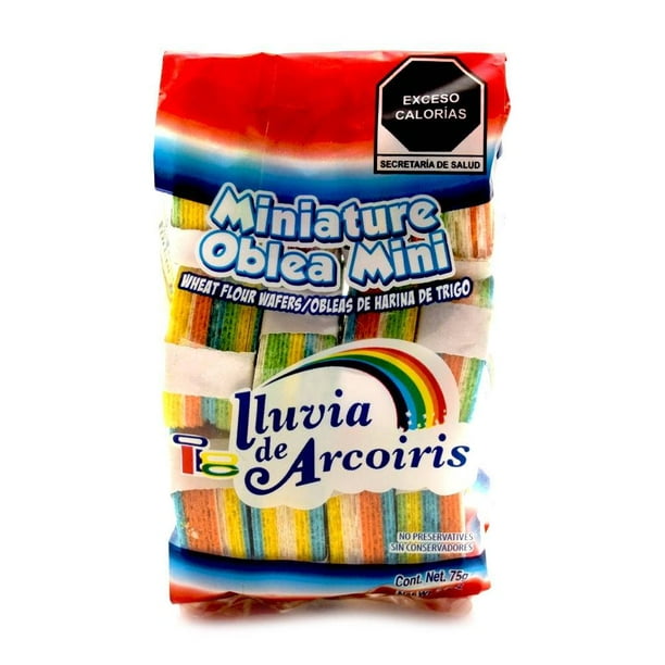 Mini oblea Lluvia de Arcoíris 50 g