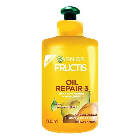 Crema para peinar Garnier Fructis oil repair 3 cabello seco 300 ml