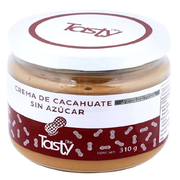 Crema de cacahuate Tasty Diabetics sin azúcar 310 g