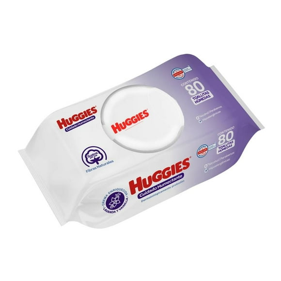 Toallitas húmedas para bebé Huggies Cuidado Humectante 80 piezas