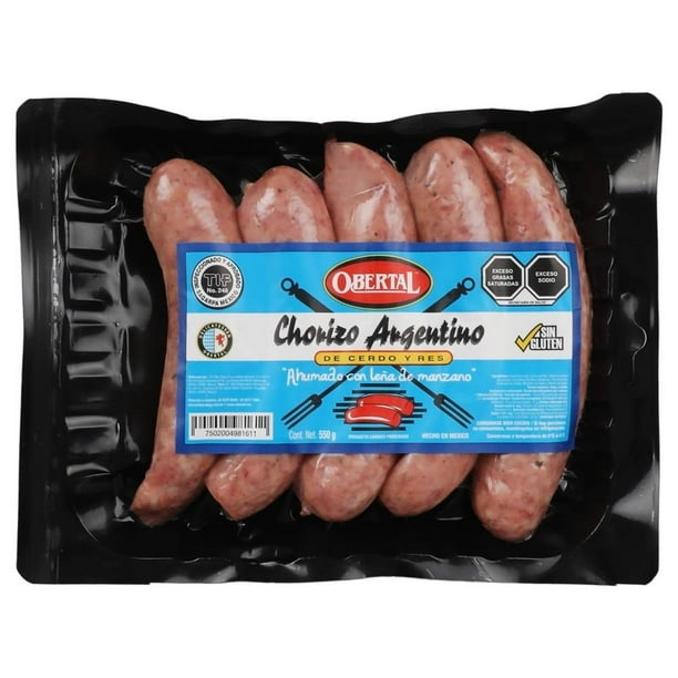 Chorizo argentino Obertal de cerdo y res 550 g